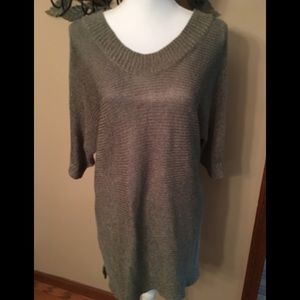 Olive green sweater tunic XL